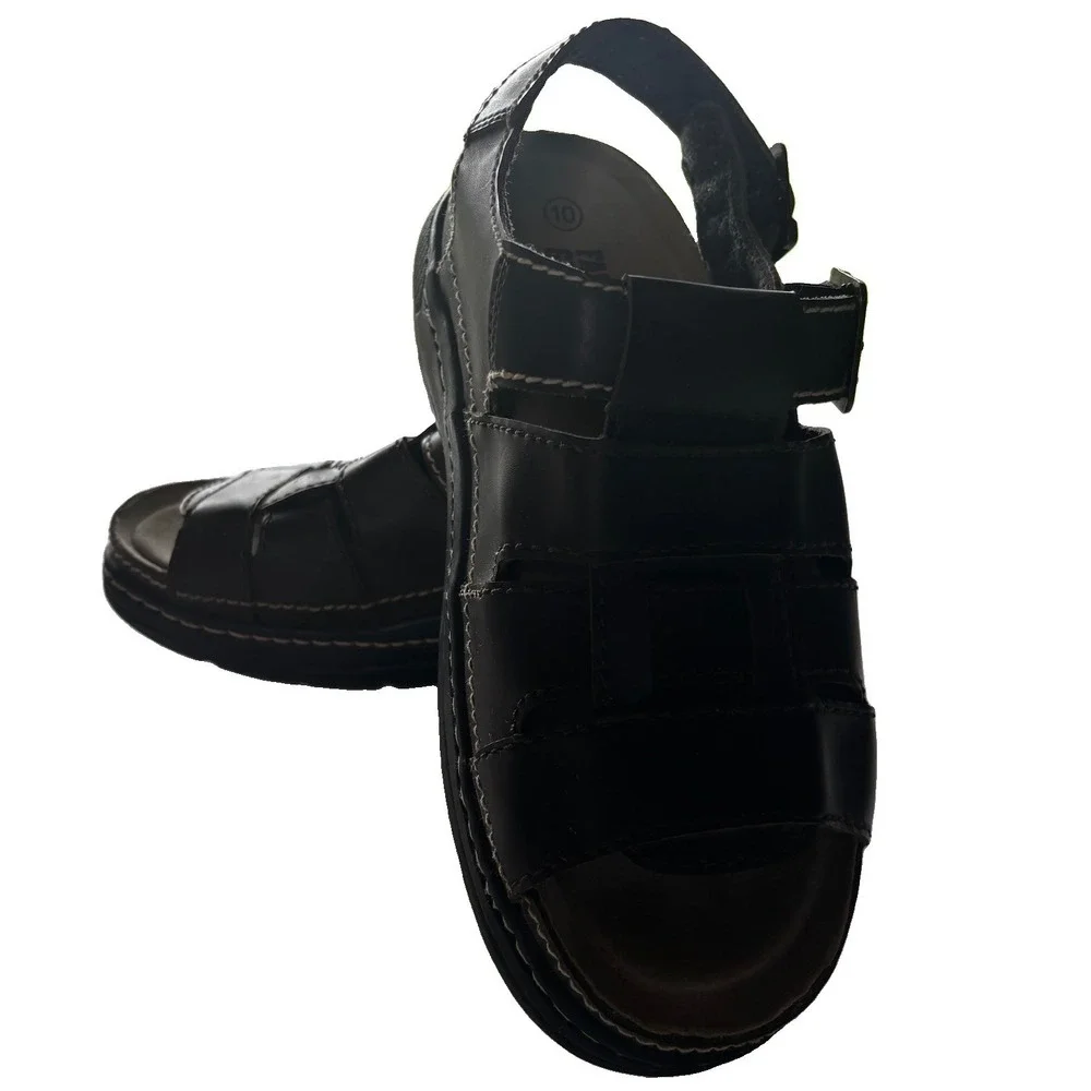 Vtg Y2K Faded Glory Hudson Sandals Mens 10 Chunky Fisherman Platform 90's Retro